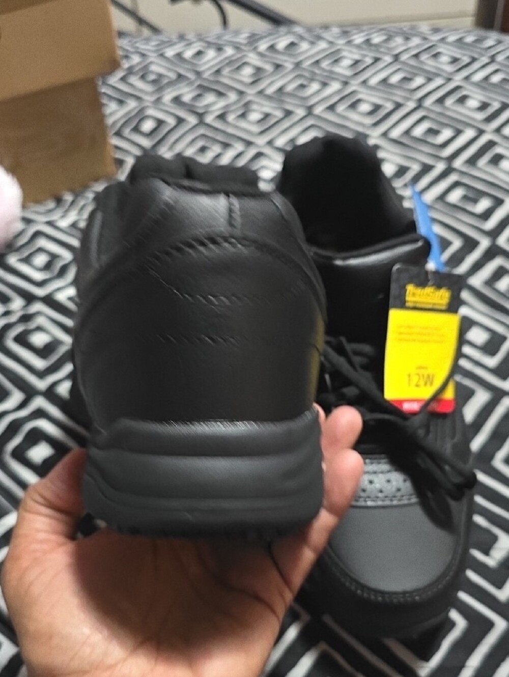TredSafe Men's Black Work Sneakers - Wide Fit - Picture 5 of 7